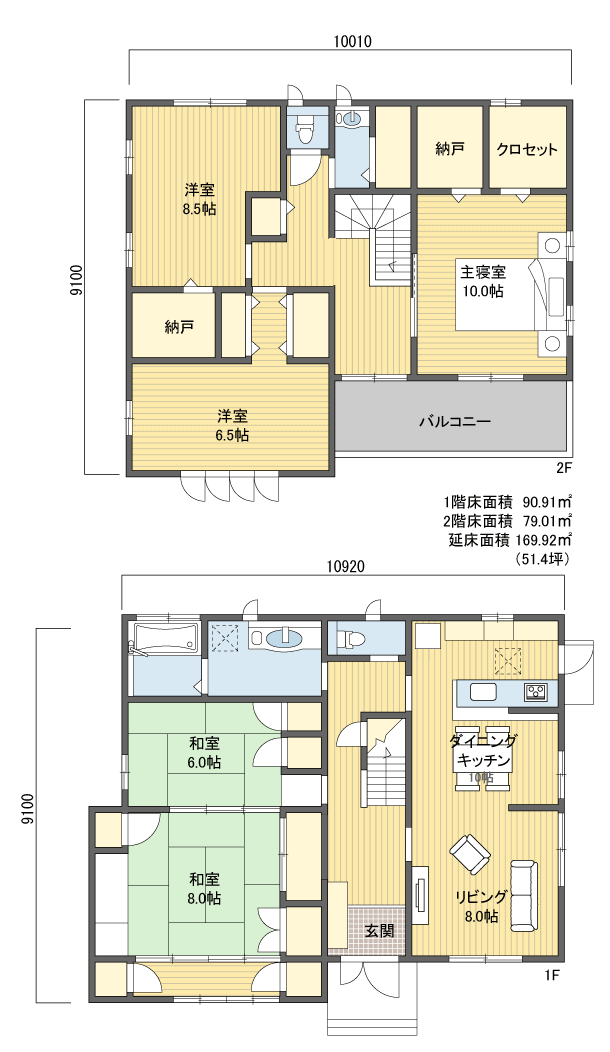 注文住宅一戸建ての間取り